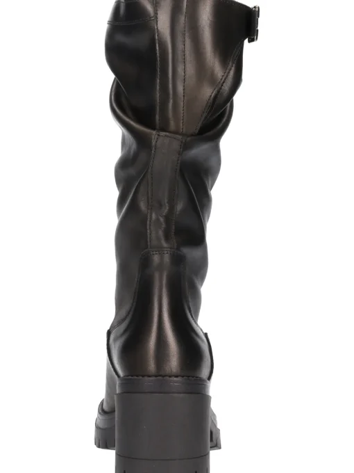 Stivale tacco largo Lace-Up NYC da donna nero