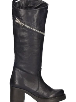 Stivale tacco largo Liviana da donna blu