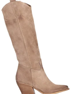 Stivale tacco largo Liviana da donna taupe