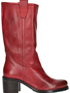 Stivale tacco largo Liviana da donna rosso