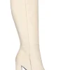 Stivale tacco largo Liviana da donna avorio