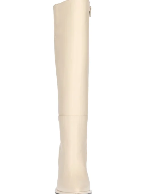 Stivale tacco largo Liviana da donna avorio