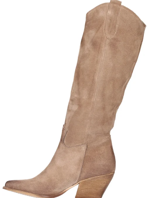 Stivale tacco largo Liviana da donna taupe