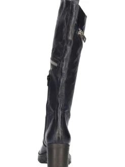 Stivale tacco largo Liviana da donna blu