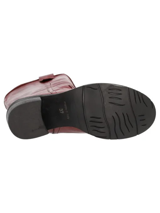 Stivale tacco largo Liviana da donna rosso