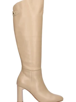 Stivale tacco largo Nero Giardini da donna taupe