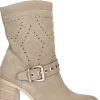 Stivale tacco largo Nero Giardini da donna taupe