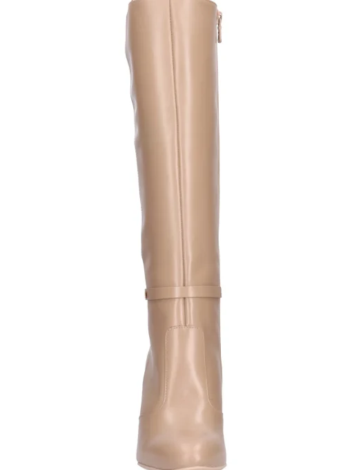 Stivale tacco largo Nero Giardini da donna beige