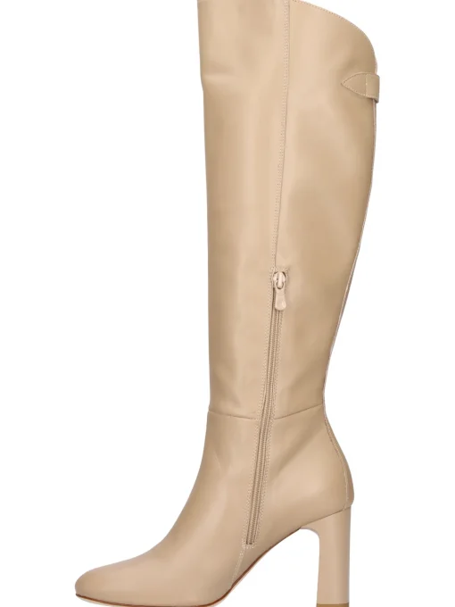 Stivale tacco largo Nero Giardini da donna taupe