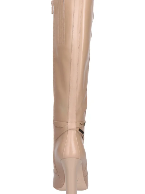 Stivale tacco largo Nero Giardini da donna beige