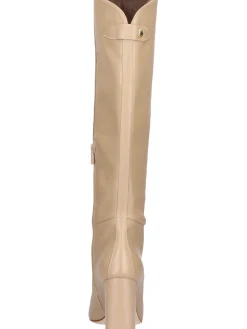 Stivale tacco largo Nero Giardini da donna taupe