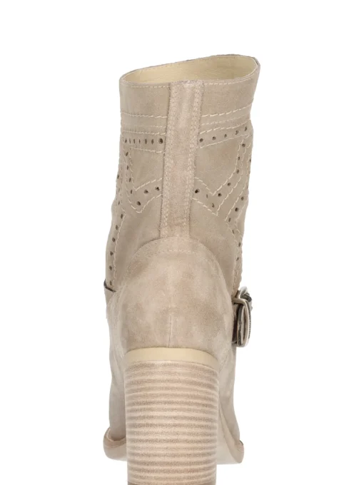 Stivale tacco largo Nero Giardini da donna taupe