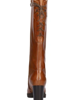 Stivale tacco largo Nero Giardini da donna cuoio