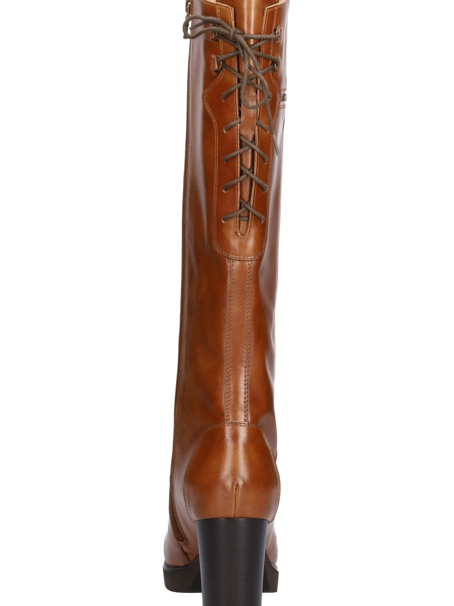 Stivale tacco largo Nero Giardini da donna cuoio