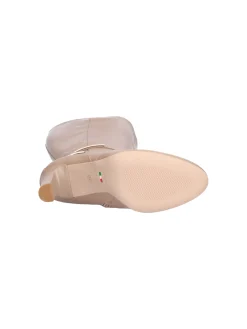 Stivale tacco largo Nero Giardini da donna beige