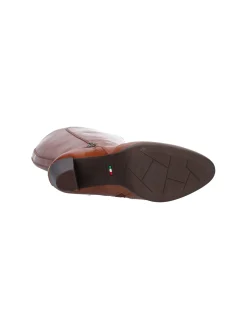Stivale tacco largo Nero Giardini da donna cuoio