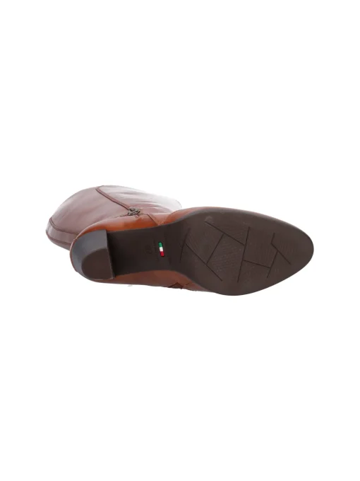 Stivale tacco largo Nero Giardini da donna cuoio