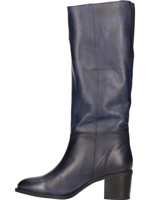 Stivale tacco largo OT da donna blu