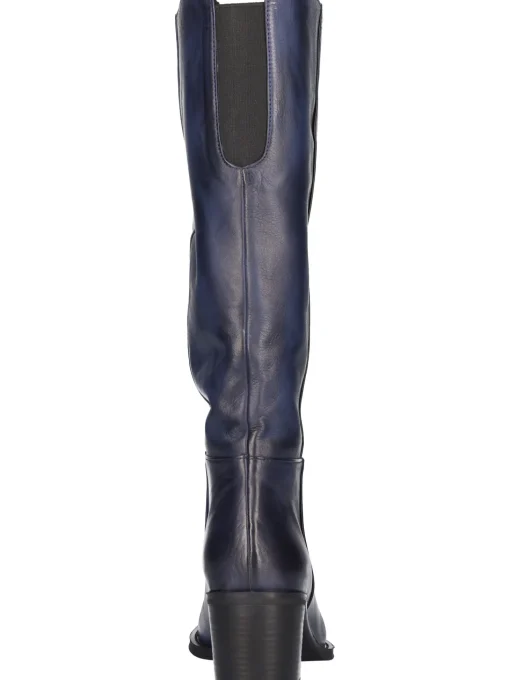 Stivale tacco largo OT da donna blu