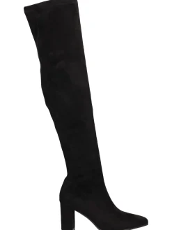 Stivale tacco largo Uma Parker da donna nero