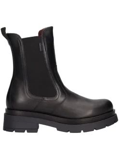 Stivaletto con tacco basso Nero Giardini da donna nero