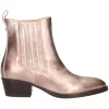 Stivaletto con tacco basso Nero Giardini da donna rame metal