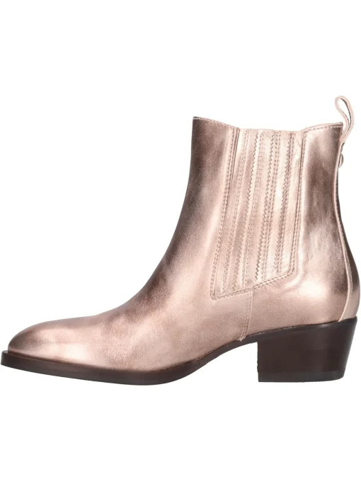 Stivaletto con tacco basso Nero Giardini da donna rame metal