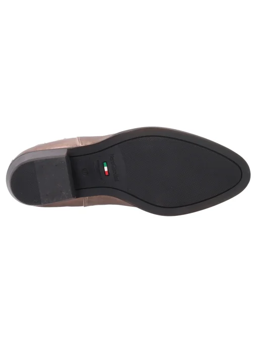Stivaletto con tacco basso Nero Giardini da donna rame metal
