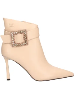 Stivaletto con tacco fino Laura Biagiotti da donna beige