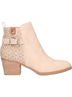 Stivaletto con tacco largo Refresh Vegan da donna beige