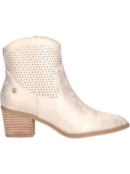 Stivaletto con tacco largo Refresh Vegan da donna oro metal