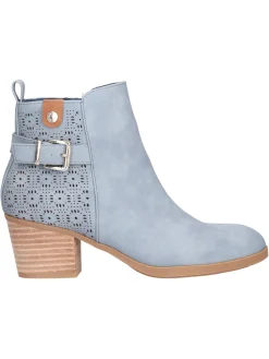 Stivaletto con tacco largo Refresh Vegan da donna azzurro
