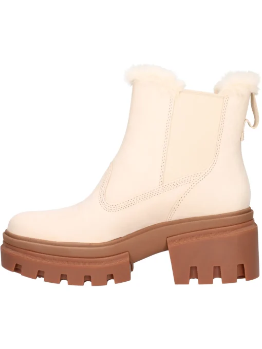 Stivaletto con tacco largo Timberland Everleigh da donna avorio
