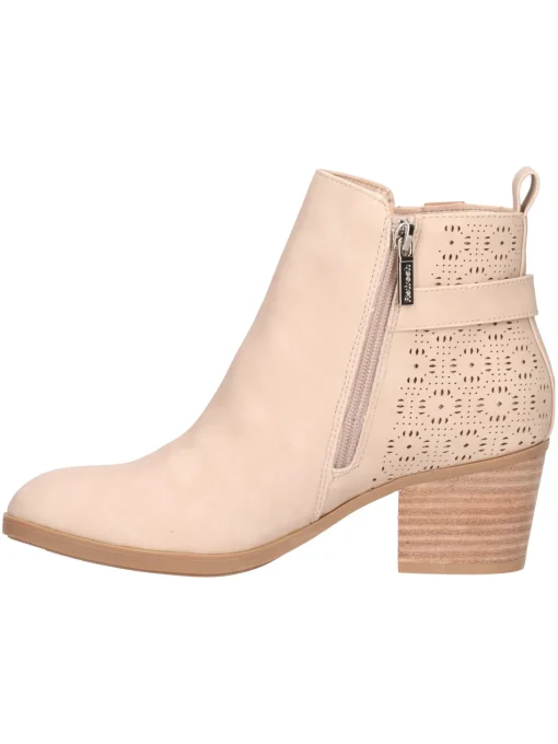 Stivaletto con tacco largo Refresh Vegan da donna beige