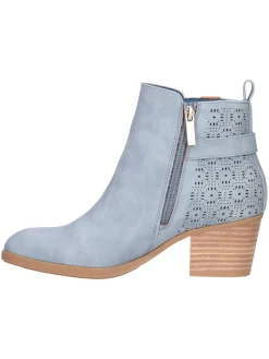 Stivaletto con tacco largo Refresh Vegan da donna azzurro