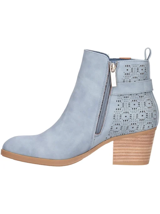 Stivaletto con tacco largo Refresh Vegan da donna azzurro