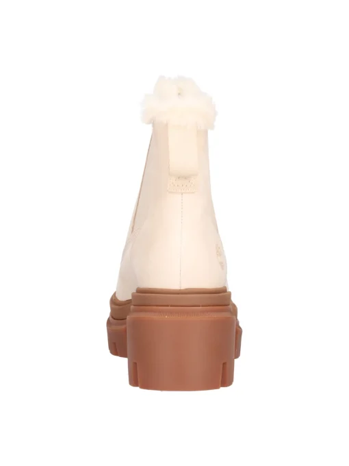 Stivaletto con tacco largo Timberland Everleigh da donna avorio