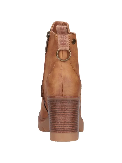 Stivaletto con tacco largo Refresh Vegan da donna cuoio