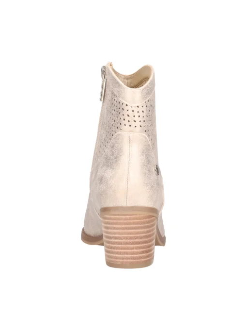 Stivaletto con tacco largo Refresh Vegan da donna oro metal