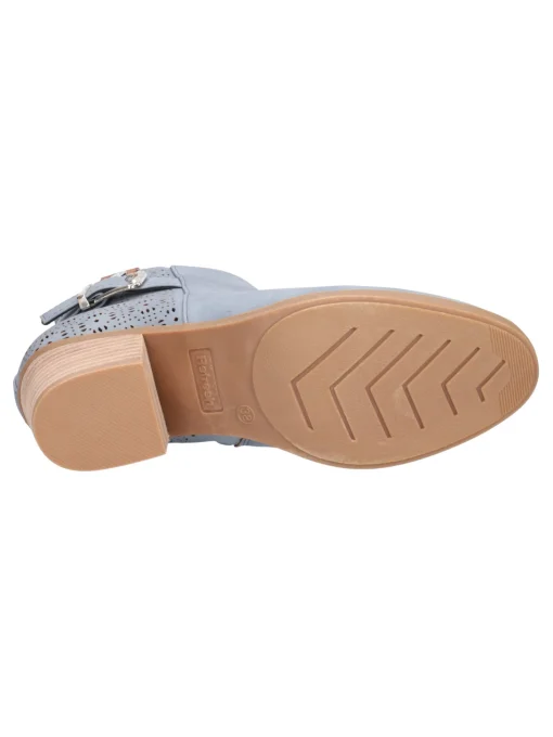 Stivaletto con tacco largo Refresh Vegan da donna azzurro