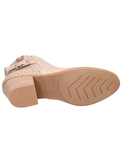 Stivaletto con tacco largo Refresh Vegan da donna beige