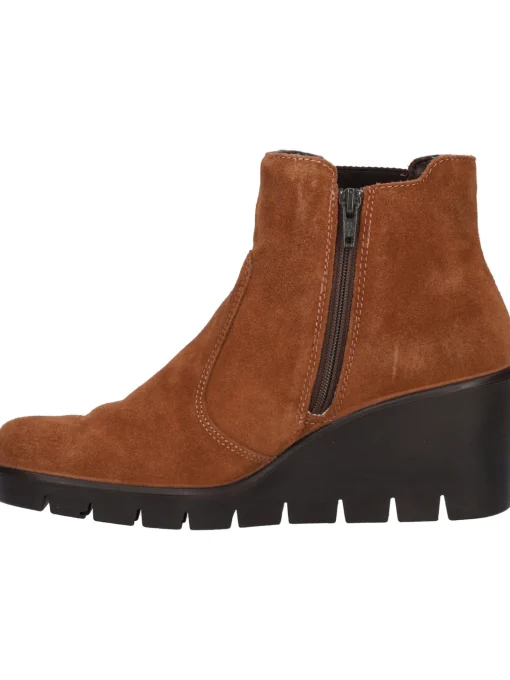Stivaletto con zeppa Enval Soft da donna cuoio