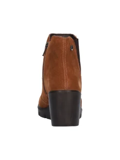 Stivaletto con zeppa Enval Soft da donna cuoio