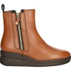 Stivaletto con zeppa Melluso Walk da donna cuoio