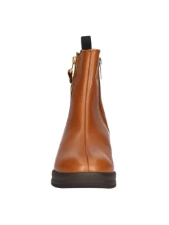 Stivaletto con zeppa Melluso Walk da donna cuoio
