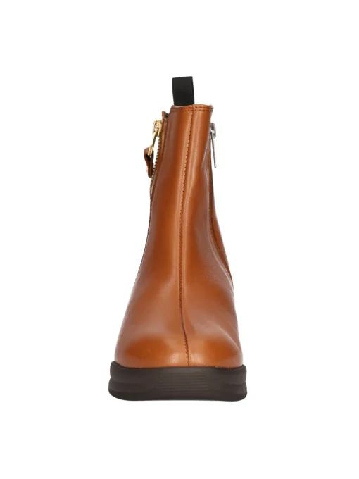 Stivaletto con zeppa Melluso Walk da donna cuoio