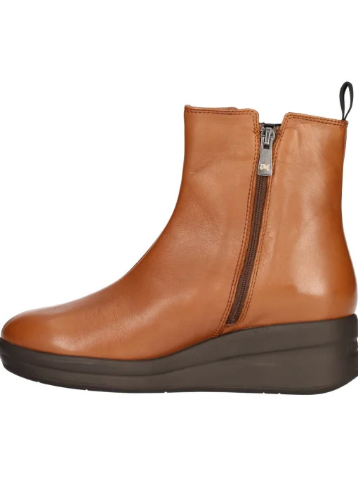 Stivaletto con zeppa Melluso Walk da donna cuoio