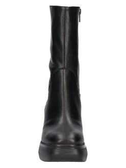 Stivaletto con zeppa Wonders da donna nero