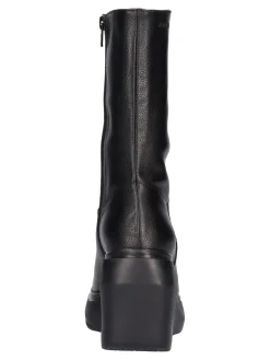 Stivaletto con zeppa Wonders da donna nero