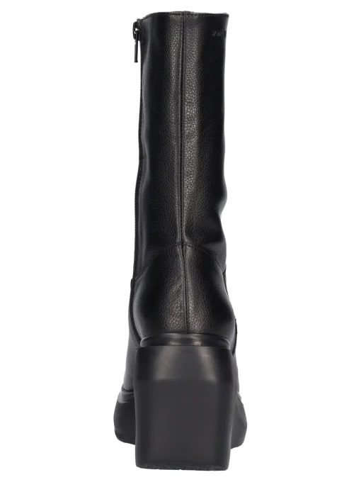 Stivaletto con zeppa Wonders da donna nero